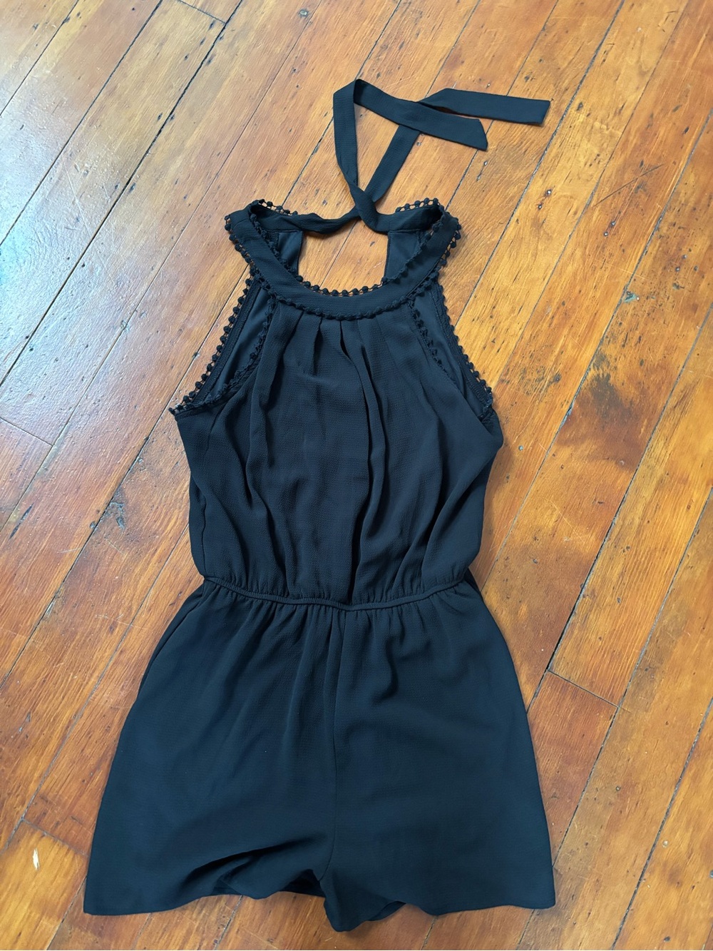 Blue Rain Black Romper XS